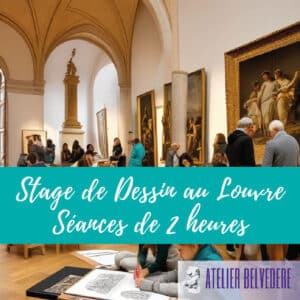 Stage de dessin au Louvre - Dessiner le corps humain - Forfait 3 séances de 2 heures